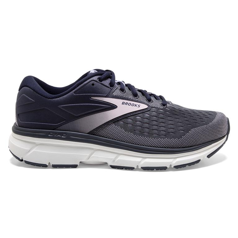 Brooks DYAD 11 Road Running Shoes Womens Sale - Ombre grey/Primrose/Lavender (HFS789624)